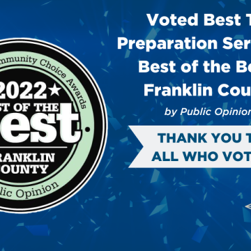 Best Tax Preparation Service in the Best of the Best – Franklin County Awards for 2022