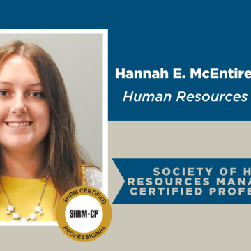 Hannah E. McEntire Earns HR Certified Professional Certificate