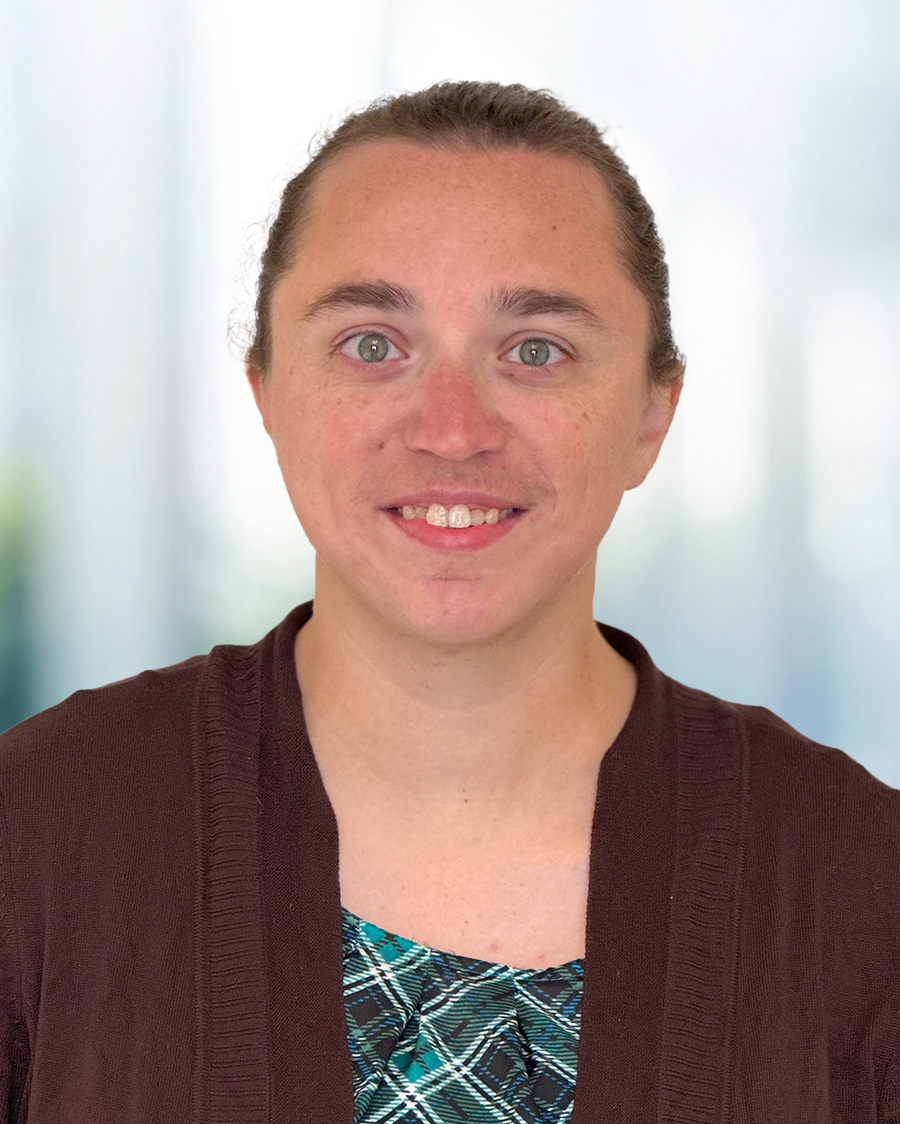 woman with red sweater