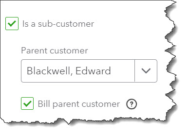 section in quickbooks