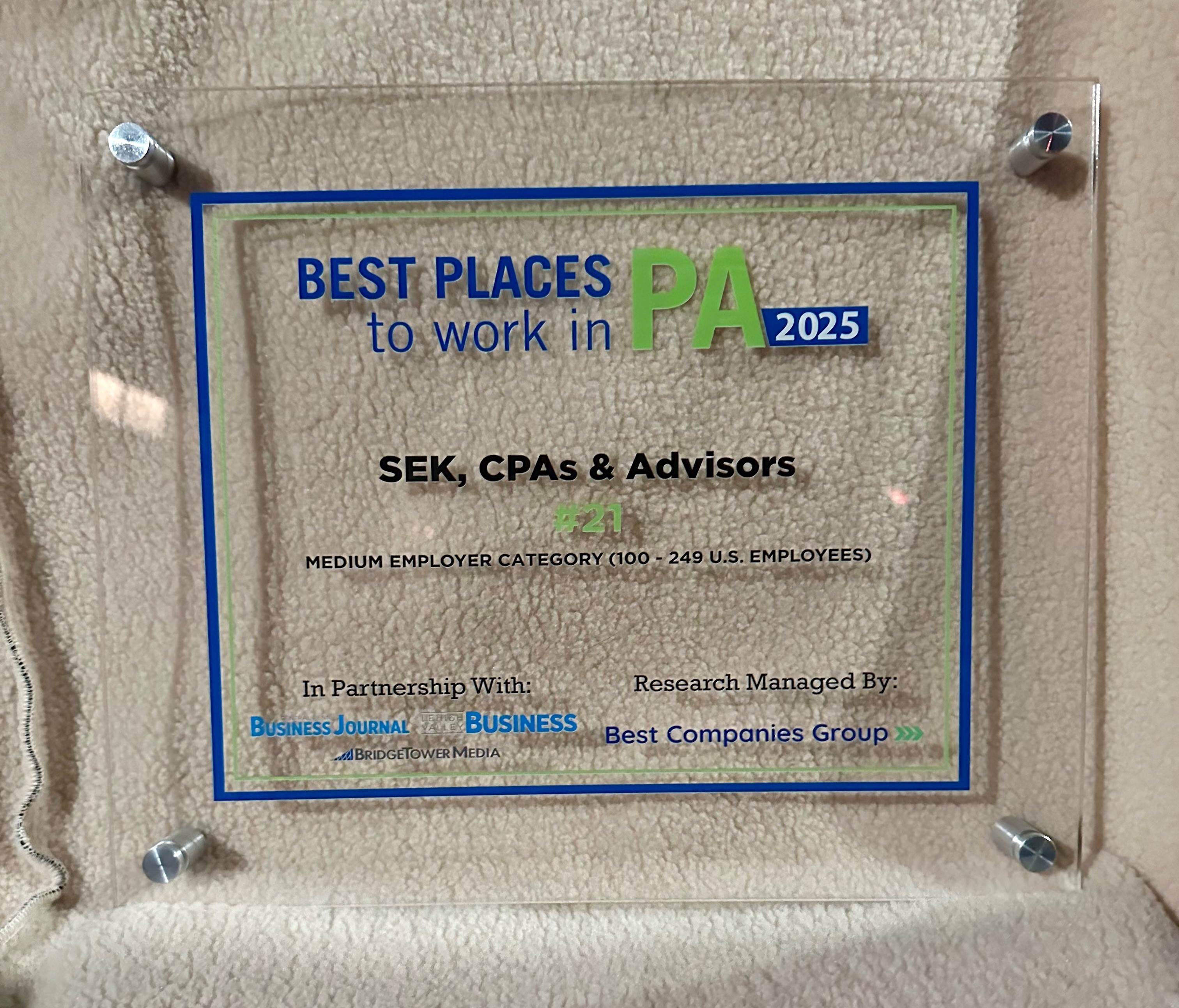 award plaque