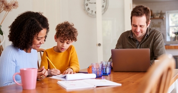 family working together