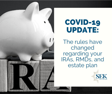 The rules have changed regarding your IRAs, RMDs and estate plan