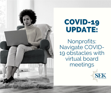 Nonprofits: Navigate COVID-19 obstacles with virtual board meetings