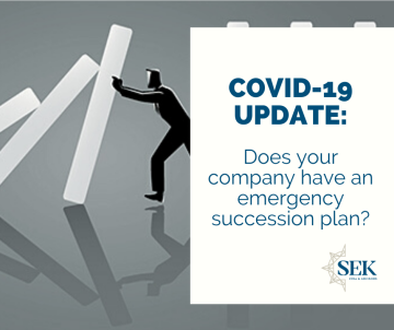 Does your company have an emergency succession plan?