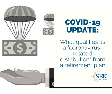 What qualifies as a “coronavirus-related distribution” from a retirement plan?