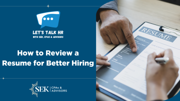 let's talk hr reviewing a resume