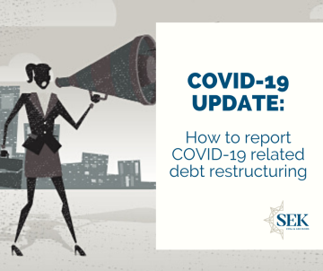 How to report COVID-19-related debt restructuring