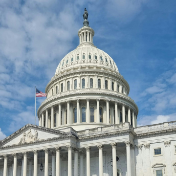 capital building with blue skies