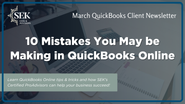 10 Mistakes You May be Making in QuickBooks Online