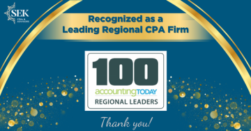 SEK Named a 2025 Regional Leader by Accounting Today