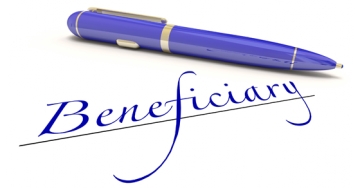 Blue pen next to the word "Beneficiary"