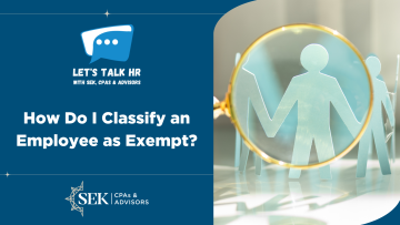 let's talk hr - magnifying glass over people