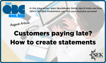 Customers Paying Late? How to Create Statements