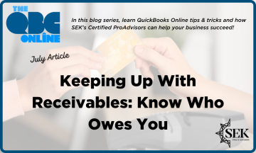 Keeping up with receivables: Know who owes you