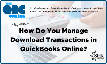 How Do You Manage Downloaded Transactions in QuickBooks Online?