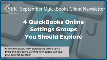 4 QuickBooks Online Settings Groups You Should Explore