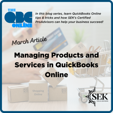 managing products and services in quickbooks online