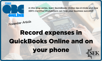 Record expenses in QuickBooks Online and on your phone