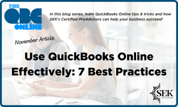 Use QuickBooks Online effectively: 7 best practices