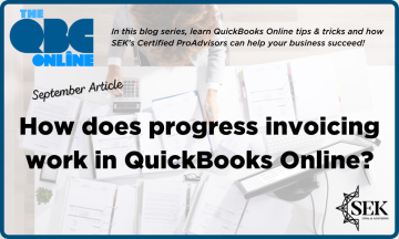 How does progress invoicing work in QuickBooks Online?