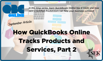 How QuickBooks Online tracks products and services, part 2