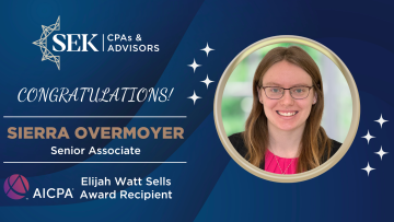 sierra overmoyer headshot with aicpa award