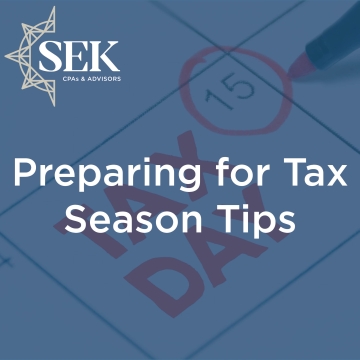 Preparing for Tax Season Tips