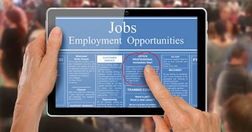 employment opportunities on tablet
