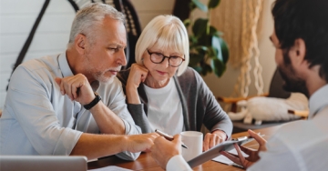 Couple reviewing estate plan
