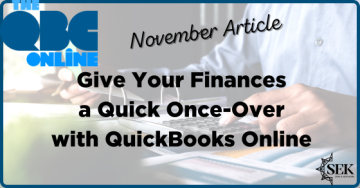 give your finances a quick once over with quickbooks online