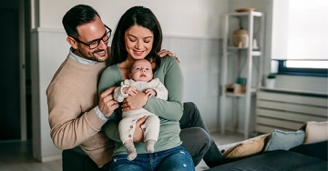 parents with baby