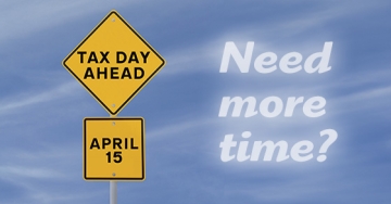 tax day ahead sign warning