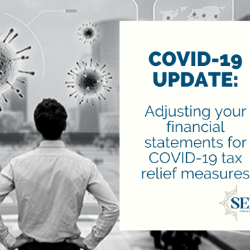 Adjusting your financial statements for COVID-19 tax relief measures