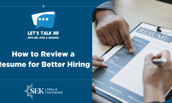 let's talk hr reviewing a resume