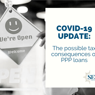 The possible tax consequences of PPP loans