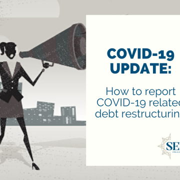 How to report COVID-19-related debt restructuring