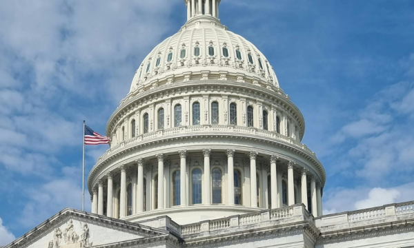 capital building with blue skies