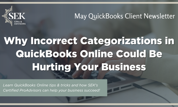 Why Incorrect Categorizations in QuickBooks Online Could Be Hurting Your Business