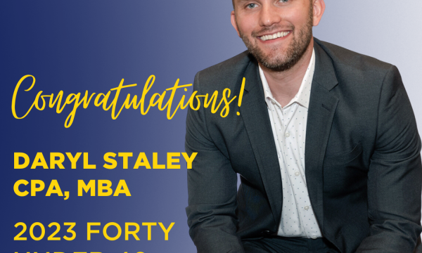 Daryl Staley Forty Under 40 Award