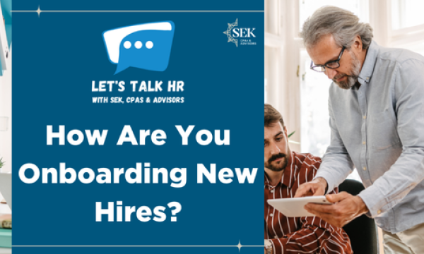 How are you onboarding new hires
