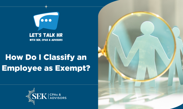 let's talk hr - magnifying glass over people