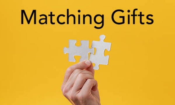 Matching gifts above a hand holding two puzzle pieces