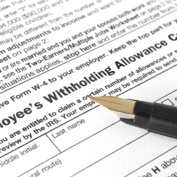 IRS Releases 2020 Form W-4 Employee’s Withholding Allowance Certificate