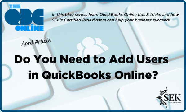 Do you need to add users in QuickBooks Online?