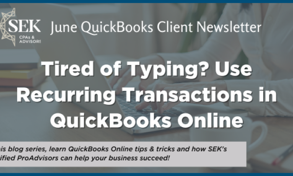 tired of typing use recurring transactions in quickbooks online