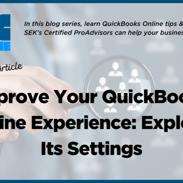Improve your QuickBooks Online experience: Explore its settings