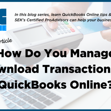 How Do You Manage Downloaded Transactions in QuickBooks Online?