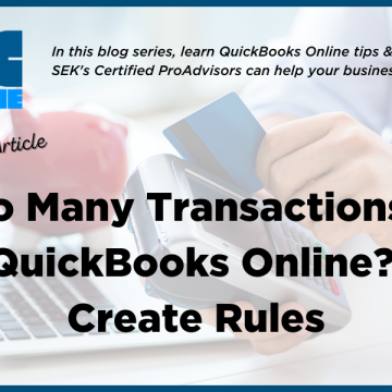 Too many transactions in QuickBooks Online? Create rules