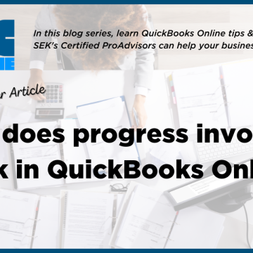 How does progress invoicing work in QuickBooks Online?